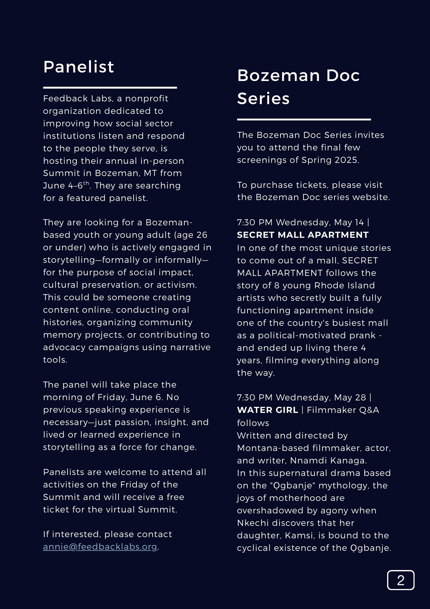 The SFP Snapshot V156 Page 3