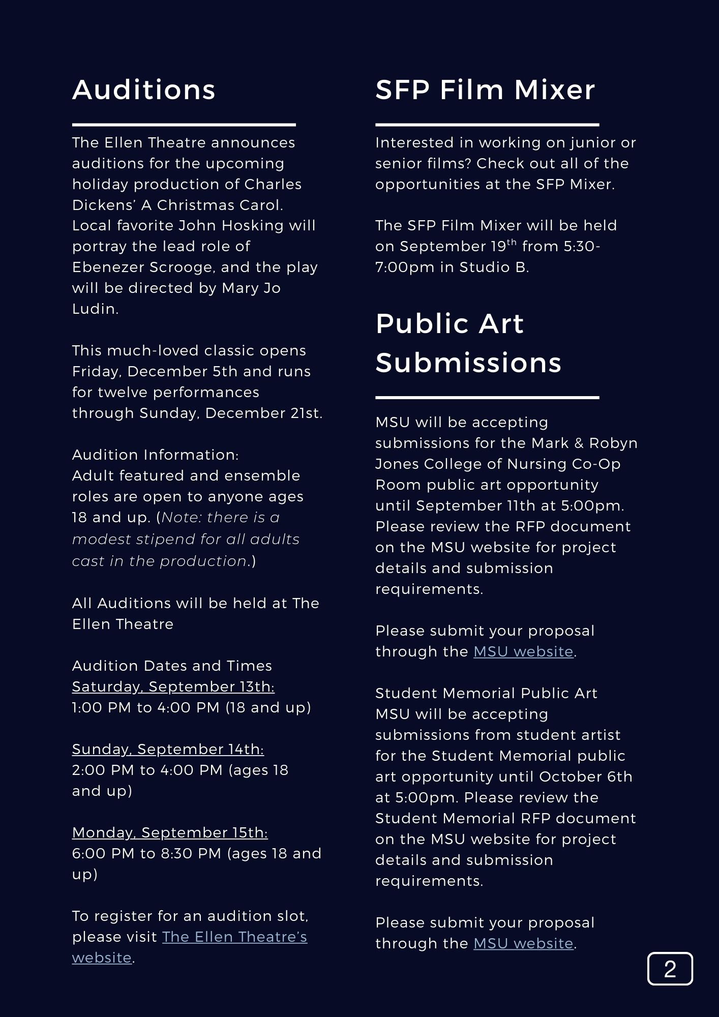 The SFP Snapshot V159 Page 3