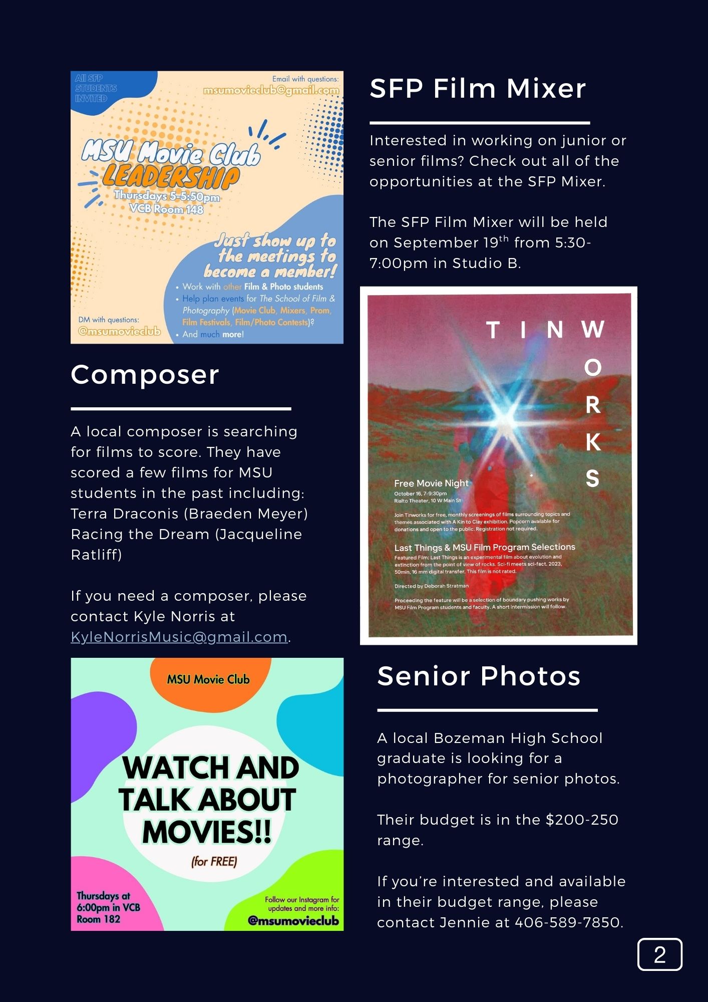 The SFP Snapshot V160 Page 3